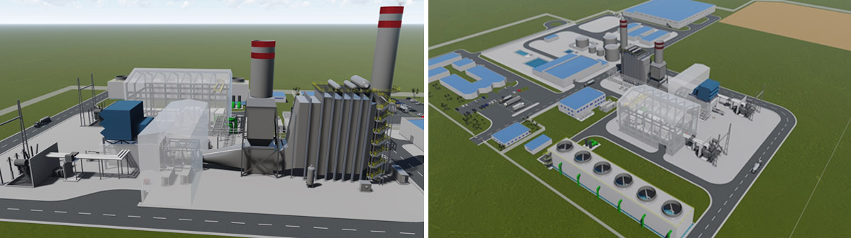 Visuals of the next 390 MW Atinkou power plant in Côte d’Ivoire